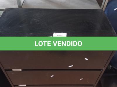 LOTE 388 - 01 ARMÁRIO EM AÇO 3 GAVETAS. (NO ESTADO) ATENÇÃO! FAZER A VISITAÇÃO ANTES DE ARREMATAR, NÃO SABEMOS SE FUNCIONA. LEILÃO NÃO TEM GARANTIA E NEM DEVOLUÇÃO, SUJEITO A POSSÍVEIS AVARIAS VISÍVEIS/OCULTAS E/OU AUSÊNCIA DE COMPONENTES.