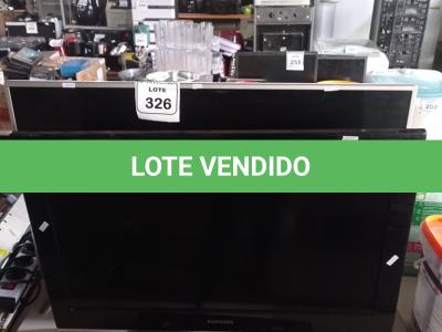 LOTE 326 -  01TV LG 42” E 01 TV SAMSUNG 32”. (NO ESTADO) ATENÇÃO! FAZER A VISITAÇÃO ANTES DE ARREMATAR, NÃO SABEMOS SE FUNCIONA. LEILÃO NÃO TEM GARANTIA E NEM DEVOLUÇÃO, SUJEITO A POSSÍVEIS AVARIAS VISÍVEIS/OCULTAS E/OU AUSÊNCIA DE COMPONENTES.