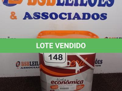 LOTE 148 - 01 GALÃO DE TINTA SEMI BRILHO ACETINADO INTERIORES/EXTERIORES 16L MARCA RENOCRIL. (NOVO) (NO ESTADO) ATENÇÃO! FAZER A VISITAÇÃO ANTES DE ARREMATAR, NÃO SABEMOS SE FUNCIONA. LEILÃO NÃO TEM GARANTIA E NEM DEVOLUÇÃO, SUJEITO A POSSÍVEIS AVARIAS VISÍVEIS/OCULTAS E/OU AUSÊNCIA DE COMPONENTES.