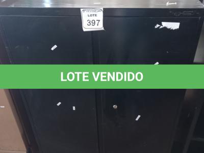 LOTE 397 -  01 ARMÁRIO EM AÇO 2 PORTAS (PORTA TRANCADA). (NO ESTADO) ATENÇÃO! FAZER A VISITAÇÃO ANTES DE ARREMATAR, NÃO SABEMOS SE FUNCIONA. LEILÃO NÃO TEM GARANTIA E NEM DEVOLUÇÃO, SUJEITO A POSSÍVEIS AVARIAS VISÍVEIS/OCULTAS E/OU AUSÊNCIA DE COMPONENTES.