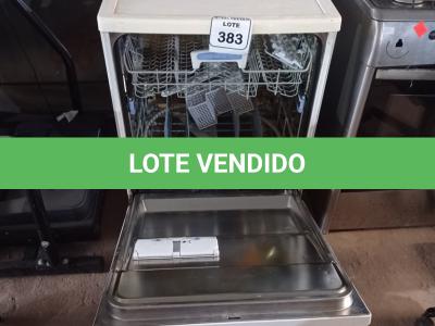 LOTE 383 - 01 LAVA LOUÇAS BRASTEMP 12 SERVIÇOS.  (NO ESTADO) ATENÇÃO! FAZER A VISITAÇÃO ANTES DE ARREMATAR, NÃO SABEMOS SE FUNCIONA. LEILÃO NÃO TEM GARANTIA E NEM DEVOLUÇÃO, SUJEITO A POSSÍVEIS AVARIAS VISÍVEIS/OCULTAS E/OU AUSÊNCIA DE COMPONENTES.