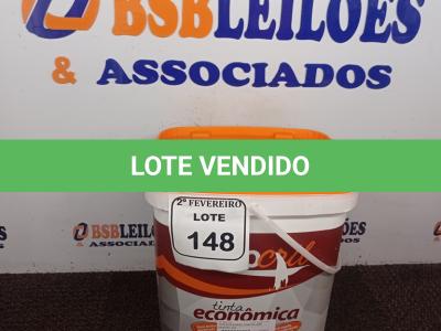 LOTE 148 - 01 GALÃO DE TINTA SEMI BRILHO ACETINADO INTERIORES/EXTERIORES 16L MARCA RENOCRIL. (NOVO) (NO ESTADO) ATENÇÃO! FAZER A VISITAÇÃO ANTES DE ARREMATAR, NÃO SABEMOS SE FUNCIONA. LEILÃO NÃO TEM GARANTIA E NEM DEVOLUÇÃO, SUJEITO A POSSÍVEIS AVARIAS VISÍVEIS/OCULTAS E/OU AUSÊNCIA DE COMPONENTES.