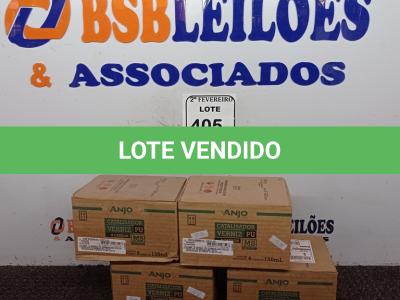 LOTE 405 - 04 CAIXAS COM 06 UNIDADES CADA DE CATALIZADOR VERNIZ PU. (NOVO) (NO ESTADO) ATENÇÃO! FAZER A VISITAÇÃO ANTES DE ARREMATAR, NÃO SABEMOS SE FUNCIONA. LEILÃO NÃO TEM GARANTIA E NEM DEVOLUÇÃO, SUJEITO A POSSÍVEIS AVARIAS VISÍVEIS/OCULTAS E/OU AUSÊNCIA DE COMPONENTES.