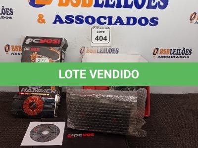LOTE 404 - 03 PLACAS DE VÍDEO PARA COMPUTADOR. (NO ESTADO) ATENÇÃO! FAZER A VISITAÇÃO ANTES DE ARREMATAR, NÃO SABEMOS SE FUNCIONA. LEILÃO NÃO TEM GARANTIA E NEM DEVOLUÇÃO, SUJEITO A POSSÍVEIS AVARIAS VISÍVEIS/OCULTAS E/OU AUSÊNCIA DE COMPONENTES.