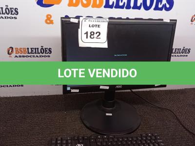 LOTE 182 - 01 MONITOR LCD OAC COM TECLADO. (NO ESTADO) ATENÇÃO! FAZER A VISITAÇÃO ANTES DE ARREMATAR, NÃO SABEMOS SE FUNCIONA. LEILÃO NÃO TEM GARANTIA E NEM DEVOLUÇÃO, SUJEITO A POSSÍVEIS AVARIAS VISÍVEIS/OCULTAS E/OU AUSÊNCIA DE COMPONENTES.