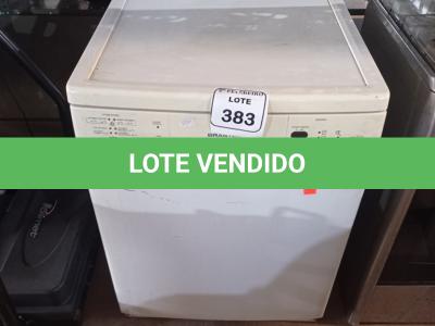 LOTE 383 - 01 LAVA LOUÇAS BRASTEMP 12 SERVIÇOS.  (NO ESTADO) ATENÇÃO! FAZER A VISITAÇÃO ANTES DE ARREMATAR, NÃO SABEMOS SE FUNCIONA. LEILÃO NÃO TEM GARANTIA E NEM DEVOLUÇÃO, SUJEITO A POSSÍVEIS AVARIAS VISÍVEIS/OCULTAS E/OU AUSÊNCIA DE COMPONENTES.