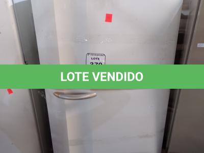 LOTE 370 - 01 GELADEIRA FROST FREE DF 35 COM AVARIAS. (NO ESTADO) ATENÇÃO! FAZER A VISITAÇÃO ANTES DE ARREMATAR, NÃO SABEMOS SE FUNCIONA. LEILÃO NÃO TEM GARANTIA E NEM DEVOLUÇÃO, SUJEITO A POSSÍVEIS AVARIAS VISÍVEIS/OCULTAS E/OU AUSÊNCIA DE COMPONENTES.