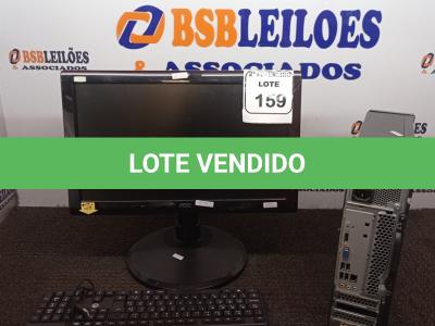 LOTE 159 - 01 CPU I5 MARCA LENOVO COM MONITOR MARCA OAC E TECLADO. (NO ESTADO) ATENÇÃO! FAZER A VISITAÇÃO ANTES DE ARREMATAR, NÃO SABEMOS SE FUNCIONA. LEILÃO NÃO TEM GARANTIA E NEM DEVOLUÇÃO, SUJEITO A POSSÍVEIS AVARIAS VISÍVEIS/OCULTAS E/OU AUSÊNCIA DE COMPONENTES.