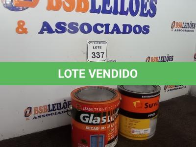 LOTE 337 - 01 LATA DE TINTA DE PISO SUVINIL NA COR VERMELHO FOSCO 3,6L E 01 LATA DE TINTA ESMALTE SINTÉTICO GLASURIT NA COR LARANJA BRILHANTE 3,6L.  (NO ESTADO) ATENÇÃO! FAZER A VISITAÇÃO ANTES DE ARREMATAR, NÃO SABEMOS SE FUNCIONA. LEILÃO NÃO TEM GARANTIA E NEM DEVOLUÇÃO, SUJEITO A POSSÍVEIS AVARIAS VISÍVEIS/OCULTAS E/OU AUSÊNCIA DE COMPONENTES.