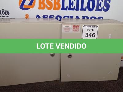 LOTE 346 - 02 QUADROS ELÉTRICOS.  (NO ESTADO) ATENÇÃO! FAZER A VISITAÇÃO ANTES DE ARREMATAR, NÃO SABEMOS SE FUNCIONA. LEILÃO NÃO TEM GARANTIA E NEM DEVOLUÇÃO, SUJEITO A POSSÍVEIS AVARIAS VISÍVEIS/OCULTAS E/OU AUSÊNCIA DE COMPONENTES.