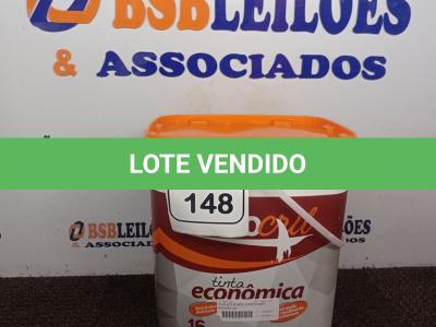 LOTE 148 - 01 GALÃO DE TINTA SEMI BRILHO ACETINADO INTERIORES/EXTERIORES 16L MARCA RENOCRIL. (NOVO) (NO ESTADO) ATENÇÃO! FAZER A VISITAÇÃO ANTES DE ARREMATAR, NÃO SABEMOS SE FUNCIONA. LEILÃO NÃO TEM GARANTIA E NEM DEVOLUÇÃO, SUJEITO A POSSÍVEIS AVARIAS VISÍVEIS/OCULTAS E/OU AUSÊNCIA DE COMPONENTES.