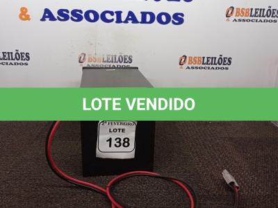 LOTE 138 - 01 MODULO DE BATERIA NHS. (NO ESTADO) ATENÇÃO! FAZER A VISITAÇÃO ANTES DE ARREMATAR, NÃO SABEMOS SE FUNCIONA. LEILÃO NÃO TEM GARANTIA E NEM DEVOLUÇÃO, SUJEITO A POSSÍVEIS AVARIAS VISÍVEIS/OCULTAS E/OU AUSÊNCIA DE COMPONENTES.