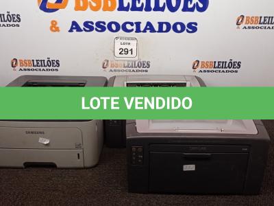 LOTE 291 - 03 IMPRESSORAS MARCAS LEXMARK E SAMSUNG. (NO ESTADO) ATENÇÃO! FAZER A VISITAÇÃO ANTES DE ARREMATAR, NÃO SABEMOS SE FUNCIONA. LEILÃO NÃO TEM GARANTIA E NEM DEVOLUÇÃO, SUJEITO A POSSÍVEIS AVARIAS VISÍVEIS/OCULTAS E/OU AUSÊNCIA DE COMPONENTES.