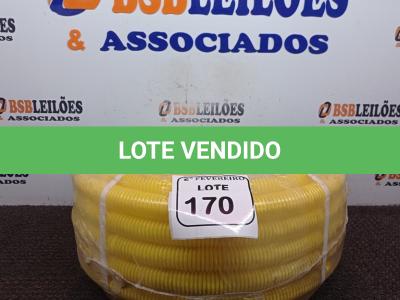 LOTE 170 - 01 ROLO DE ELETRODUTO FLEXÍVEL CORRUGADO DE PVC KROMA. (NOVO) (NO ESTADO) ATENÇÃO! FAZER A VISITAÇÃO ANTES DE ARREMATAR, NÃO SABEMOS SE FUNCIONA. LEILÃO NÃO TEM GARANTIA E NEM DEVOLUÇÃO, SUJEITO A POSSÍVEIS AVARIAS VISÍVEIS/OCULTAS E/OU AUSÊNCIA DE COMPONENTES.