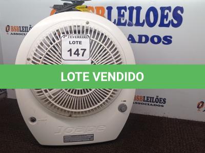 LOTE 147 - 01 CLIMATIZADOR PORTÁTIL MARCA JOAPE 110V. (NO ESTADO) ATENÇÃO! FAZER A VISITAÇÃO ANTES DE ARREMATAR, NÃO SABEMOS SE FUNCIONA. LEILÃO NÃO TEM GARANTIA E NEM DEVOLUÇÃO, SUJEITO A POSSÍVEIS AVARIAS VISÍVEIS/OCULTAS E/OU AUSÊNCIA DE COMPONENTES.