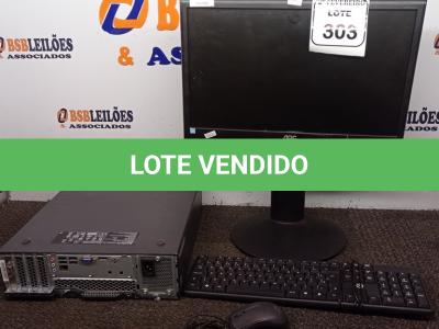 LOTE 303 -  01 CPU LENOVO E 01 MONITOR AOC COM TECLADO. (NO ESTADO) ATENÇÃO! FAZER A VISITAÇÃO ANTES DE ARREMATAR, NÃO SABEMOS SE FUNCIONA. LEILÃO NÃO TEM GARANTIA E NEM DEVOLUÇÃO, SUJEITO A POSSÍVEIS AVARIAS VISÍVEIS/OCULTAS E/OU AUSÊNCIA DE COMPONENTES.