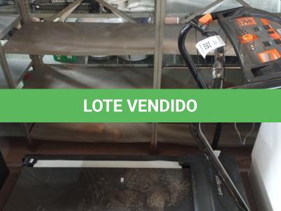 LOTE 386 - 01 ESTEIRA ERGOMÉTRICA MARCA POLIMET.  (NO ESTADO) ATENÇÃO! FAZER A VISITAÇÃO ANTES DE ARREMATAR, NÃO SABEMOS SE FUNCIONA. LEILÃO NÃO TEM GARANTIA E NEM DEVOLUÇÃO, SUJEITO A POSSÍVEIS AVARIAS VISÍVEIS/OCULTAS E/OU AUSÊNCIA DE COMPONENTES.
