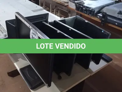 LOTE 310 - 06 MONITORES LCD MARCAS E MODELOS DIVERSOS P/RETIRADA DE PEÇAS. (NO ESTADO) ATENÇÃO! FAZER A VISITAÇÃO ANTES DE ARREMATAR, NÃO SABEMOS SE FUNCIONA. LEILÃO NÃO TEM GARANTIA E NEM DEVOLUÇÃO, SUJEITO A POSSÍVEIS AVARIAS VISÍVEIS/OCULTAS E/OU AUSÊNCIA DE COMPONENTES.