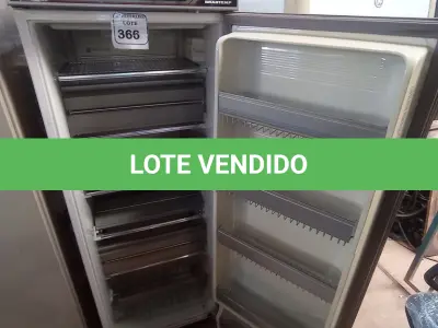 LOTE 366 -  01 FREEZER VERTICAL BRASTEMP FROST FREE 310. (NO ESTADO) ATENÇÃO! FAZER A VISITAÇÃO ANTES DE ARREMATAR, NÃO SABEMOS SE FUNCIONA. LEILÃO NÃO TEM GARANTIA E NEM DEVOLUÇÃO, SUJEITO A POSSÍVEIS AVARIAS VISÍVEIS/OCULTAS E/OU AUSÊNCIA DE COMPONENTES.