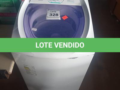 LOTE 328 - 01 MÁQUINA DE LAVAR ROUPAS ELECTROLUX 8 KG. (NO ESTADO) ATENÇÃO! FAZER A VISITAÇÃO ANTES DE ARREMATAR, NÃO SABEMOS SE FUNCIONA. LEILÃO NÃO TEM GARANTIA E NEM DEVOLUÇÃO, SUJEITO A POSSÍVEIS AVARIAS VISÍVEIS/OCULTAS E/OU AUSÊNCIA DE COMPONENTES.