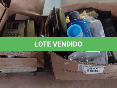 LOTE 155 - 01 LOTE COM DIVERSOS APARELHOS TELEFÔNICOS, DIVERSOS ITENS E TANQUE SEPARADOS DE ÓLEO. (NO ESTADO) ATENÇÃO! FAZER A VISITAÇÃO ANTES DE ARREMATAR, NÃO SABEMOS SE FUNCIONA. LEILÃO NÃO TEM GARANTIA E NEM DEVOLUÇÃO, SUJEITO A POSSÍVEIS AVARIAS VISÍVEIS/OCULTAS E/OU AUSÊNCIA DE COMPONENTES.