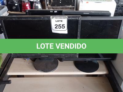 LOTE 255 - 07 MONITORES LCD MARCAS E MODELOS DIVERSOS. (NO ESTADO) ATENÇÃO! FAZER A VISITAÇÃO ANTES DE ARREMATAR, NÃO SABEMOS SE FUNCIONA. LEILÃO NÃO TEM GARANTIA E NEM DEVOLUÇÃO, SUJEITO A POSSÍVEIS AVARIAS VISÍVEIS/OCULTAS E/OU AUSÊNCIA DE COMPONENTES.