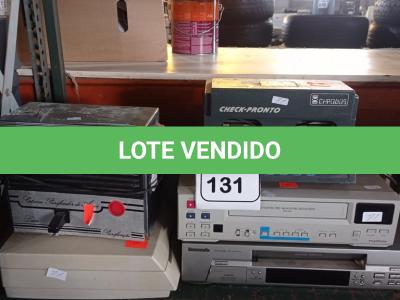 LOTE 131 - 02 VÍDEOS CASSETES, 02 IMPRESSORAS DE CHEQUE, 01 PURIFICADOR DE ÁGUA E 01 SCANNER. (NO ESTADO) ATENÇÃO! FAZER A VISITAÇÃO ANTES DE ARREMATAR, NÃO SABEMOS SE FUNCIONA. LEILÃO NÃO TEM GARANTIA E NEM DEVOLUÇÃO, SUJEITO A POSSÍVEIS AVARIAS VISÍVEIS/OCULTAS E/OU AUSÊNCIA DE COMPONENTES.
