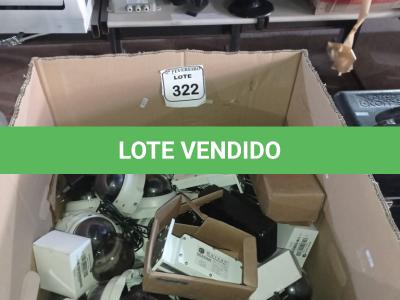 LOTE 322 -  01 LOTE COM CÂMERAS IP      AXIS (NO ESTADO) ATENÇÃO! FAZER A VISITAÇÃO ANTES DE ARREMATAR, NÃO SABEMOS SE FUNCIONA. LEILÃO NÃO TEM GARANTIA E NEM DEVOLUÇÃO, SUJEITO A POSSÍVEIS AVARIAS VISÍVEIS/OCULTAS E/OU AUSÊNCIA DE COMPONENTES.