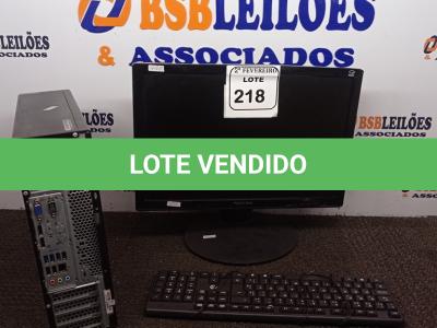 LOTE 218 -  01 CPU LENOVO E 01 MONITOR POSITIVO COM TECLADO. (NO ESTADO) ATENÇÃO! FAZER A VISITAÇÃO ANTES DE ARREMATAR, NÃO SABEMOS SE FUNCIONA. LEILÃO NÃO TEM GARANTIA E NEM DEVOLUÇÃO, SUJEITO A POSSÍVEIS AVARIAS VISÍVEIS/OCULTAS E/OU AUSÊNCIA DE COMPONENTES.