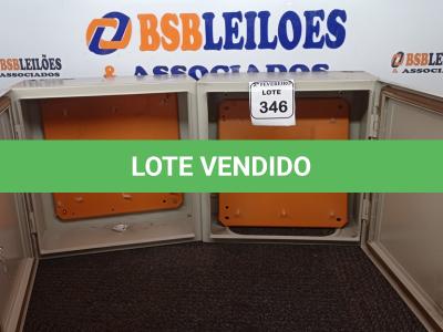 LOTE 346 - 02 QUADROS ELÉTRICOS.  (NO ESTADO) ATENÇÃO! FAZER A VISITAÇÃO ANTES DE ARREMATAR, NÃO SABEMOS SE FUNCIONA. LEILÃO NÃO TEM GARANTIA E NEM DEVOLUÇÃO, SUJEITO A POSSÍVEIS AVARIAS VISÍVEIS/OCULTAS E/OU AUSÊNCIA DE COMPONENTES.