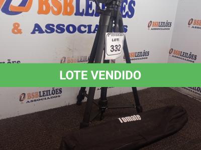 LOTE 332 - 01 TRIPÉ P/CÂMERA FOTOGRÁFICA MARCA TOMATE MODELO MTG-3016. (NO ESTADO) ATENÇÃO! FAZER A VISITAÇÃO ANTES DE ARREMATAR, NÃO SABEMOS SE FUNCIONA. LEILÃO NÃO TEM GARANTIA E NEM DEVOLUÇÃO, SUJEITO A POSSÍVEIS AVARIAS VISÍVEIS/OCULTAS E/OU AUSÊNCIA DE COMPONENTES.