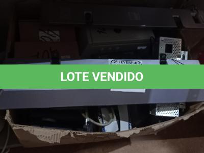 LOTE 203 -  01 LOTE COM ELETRÔNICOS DIVERSOS. (NO ESTADO) ATENÇÃO! FAZER A VISITAÇÃO ANTES DE ARREMATAR, NÃO SABEMOS SE FUNCIONA. LEILÃO NÃO TEM GARANTIA E NEM DEVOLUÇÃO, SUJEITO A POSSÍVEIS AVARIAS VISÍVEIS/OCULTAS E/OU AUSÊNCIA DE COMPONENTES.