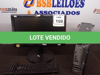 LOTE 159 - 01 CPU I5 MARCA LENOVO COM MONITOR MARCA OAC E TECLADO. (NO ESTADO) ATENÇÃO! FAZER A VISITAÇÃO ANTES DE ARREMATAR, NÃO SABEMOS SE FUNCIONA. LEILÃO NÃO TEM GARANTIA E NEM DEVOLUÇÃO, SUJEITO A POSSÍVEIS AVARIAS VISÍVEIS/OCULTAS E/OU AUSÊNCIA DE COMPONENTES.