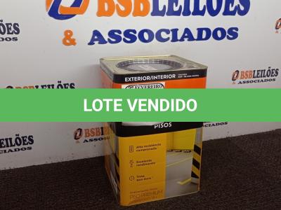 LOTE 064 - 01 LATA DE TINTA SUVINIL 18L NA COR FOSCO CINZA ESCURO. (NO ESTADO) ATENÇÃO! FAZER A VISITAÇÃO ANTES DE ARREMATAR, NÃO SABEMOS SE FUNCIONA. LEILÃO NÃO TEM GARANTIA E NEM DEVOLUÇÃO, SUJEITO A POSSÍVEIS AVARIAS VISÍVEIS/OCULTAS E/OU AUSÊNCIA DE COMPONENTES.