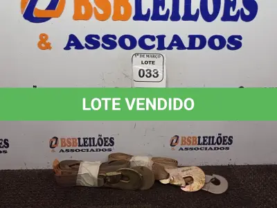 LOTE 033 - 02 CINTAS PARA SEGURANÇA. (NO ESTADO) ATENÇÃO! FAZER A VISITAÇÃO ANTES DE ARREMATAR, NÃO SABEMOS SE FUNCIONA. LEILÃO NÃO TEM GARANTIA E NEM DEVOLUÇÃO, SUJEITO A POSSÍVEIS AVARIAS VISÍVEIS/OCULTAS E/OU AUSÊNCIA DE COMPONENTES.