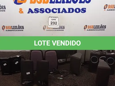 LOTE 232 - 01 LOTE COM DIVERSAS CAIXAS DE SOM PARA COMPUTADORES. (NO ESTADO) ATENÇÃO! FAZER A VISITAÇÃO ANTES DE ARREMATAR, NÃO SABEMOS SE FUNCIONA. LEILÃO NÃO TEM GARANTIA E NEM DEVOLUÇÃO, SUJEITO A POSSÍVEIS AVARIAS VISÍVEIS/OCULTAS E/OU AUSÊNCIA DE COMPONENTES.