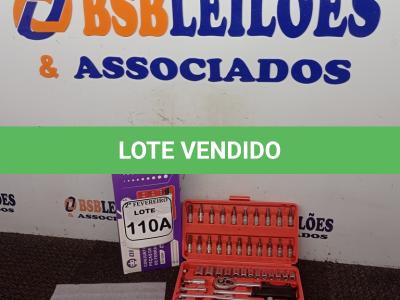 LOTE 110 - 01 CONJUNTO DE 46 PEÇAS DE MANGAS DE FERREMENTAS. (NOVO) (NO ESTADO) ATENÇÃO! FAZER A VISITAÇÃO ANTES DE ARREMATAR, NÃO SABEMOS SE FUNCIONA. LEILÃO NÃO TEM GARANTIA E NEM DEVOLUÇÃO, SUJEITO A POSSÍVEIS AVARIAS VISÍVEIS/OCULTAS E/OU AUSÊNCIA DE COMPONENTES.