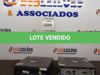 LOTE 025 - 02 MINIS CPU’S MARCA ELGIN. (NO ESTADO) ATENÇÃO! FAZER A VISITAÇÃO ANTES DE ARREMATAR, NÃO SABEMOS SE FUNCIONA. LEILÃO NÃO TEM GARANTIA E NEM DEVOLUÇÃO, SUJEITO A POSSÍVEIS AVARIAS VISÍVEIS/OCULTAS E/OU AUSÊNCIA DE COMPONENTES.