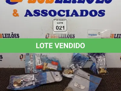 LOTE 021 - 03 REGISTROS GAVETA 3 /4’’, 01 BASE REGISTRO DE GAVETA 3/4’’ E 01 REGISTRO DE PRESSÃO DOCOLBASE 3/4. (NOVO) (NO ESTADO) ATENÇÃO! FAZER A VISITAÇÃO ANTES DE ARREMATAR, NÃO SABEMOS SE FUNCIONA. LEILÃO NÃO TEM GARANTIA E NEM DEVOLUÇÃO, SUJEITO A POSSÍVEIS AVARIAS VISÍVEIS/OCULTAS E/OU AUSÊNCIA DE COMPONENTES.