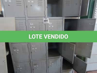 LOTE 480 - 01 ARMÁRIO EM AÇO ROUPEIRO COM 20 PORTAS. (NO ESTADO) ATENÇÃO! FAZER A VISITAÇÃO ANTES DE ARREMATAR, NÃO SABEMOS SE FUNCIONA. LEILÃO NÃO TEM GARANTIA E NEM DEVOLUÇÃO, SUJEITO A POSSÍVEIS AVARIAS VISÍVEIS/OCULTAS E/OU AUSÊNCIA DE COMPONENTES.