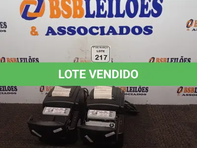 LOTE 217 - 02 IMPRESSORAS TÉRMICAS NÃO FISCAIS. (NO ESTADO) ATENÇÃO! FAZER A VISITAÇÃO ANTES DE ARREMATAR, NÃO SABEMOS SE FUNCIONA. LEILÃO NÃO TEM GARANTIA E NEM DEVOLUÇÃO, SUJEITO A POSSÍVEIS AVARIAS VISÍVEIS/OCULTAS E/OU AUSÊNCIA DE COMPONENTES.