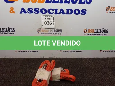 LOTE 036 - 02 CINTAS PARA SEGURANÇA. (NO ESTADO) ATENÇÃO! FAZER A VISITAÇÃO ANTES DE ARREMATAR, NÃO SABEMOS SE FUNCIONA. LEILÃO NÃO TEM GARANTIA E NEM DEVOLUÇÃO, SUJEITO A POSSÍVEIS AVARIAS VISÍVEIS/OCULTAS E/OU AUSÊNCIA DE COMPONENTES.