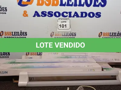 LOTE 101 - 06 LUMINÁRIAS LED DUOLINE 18W MARCA ELGIN. (NOVO) (NO ESTADO) ATENÇÃO! FAZER A VISITAÇÃO ANTES DE ARREMATAR, NÃO SABEMOS SE FUNCIONA. LEILÃO NÃO TEM GARANTIA E NEM DEVOLUÇÃO, SUJEITO A POSSÍVEIS AVARIAS VISÍVEIS/OCULTAS E/OU AUSÊNCIA DE COMPONENTES.