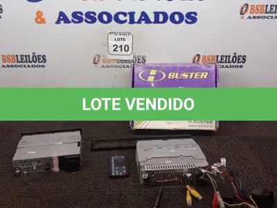 LOTE 210 - 01 SOM AUTOMOTIVO BUSTER E 01 SOM AUTOMOTIVO SIEMENS SEM RABICHO. (NO ESTADO) ATENÇÃO! FAZER A VISITAÇÃO ANTES DE ARREMATAR, NÃO SABEMOS SE FUNCIONA. LEILÃO NÃO TEM GARANTIA E NEM DEVOLUÇÃO, SUJEITO A POSSÍVEIS AVARIAS VISÍVEIS/OCULTAS E/OU AUSÊNCIA DE COMPONENTES.