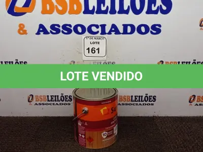 LOTE 161 - 01 LATA DE TINTA ESMALTE PARA MADEIRAS E METAIS NA COR BRILHANTE BRANCO DE 3,6L MARCA SUVINIL. (NOVO) (NO ESTADO) ATENÇÃO! FAZER A VISITAÇÃO ANTES DE ARREMATAR, NÃO SABEMOS SE FUNCIONA. LEILÃO NÃO TEM GARANTIA E NEM DEVOLUÇÃO, SUJEITO A POSSÍVEIS AVARIAS VISÍVEIS/OCULTAS E/OU AUSÊNCIA DE COMPONENTES.