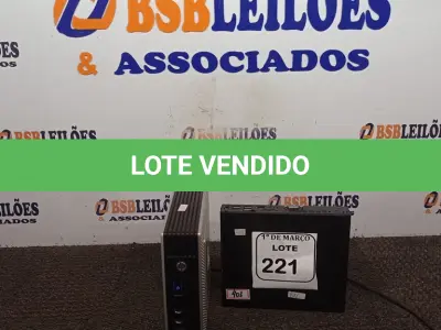 LOTE 221 - 02 MINIS CPU’S. (NO ESTADO) ATENÇÃO! FAZER A VISITAÇÃO ANTES DE ARREMATAR, NÃO SABEMOS SE FUNCIONA. LEILÃO NÃO TEM GARANTIA E NEM DEVOLUÇÃO, SUJEITO A POSSÍVEIS AVARIAS VISÍVEIS/OCULTAS E/OU AUSÊNCIA DE COMPONENTES.