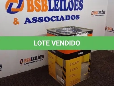 LOTE 083 - 01 LATA DE TINTA PARA PISOS DE 18L FOSCO/CINZA ESCURO MARCA SUVINIL. (NO ESTADO) ATENÇÃO! FAZER A VISITAÇÃO ANTES DE ARREMATAR, NÃO SABEMOS SE FUNCIONA. LEILÃO NÃO TEM GARANTIA E NEM DEVOLUÇÃO, SUJEITO A POSSÍVEIS AVARIAS VISÍVEIS/OCULTAS E/OU AUSÊNCIA DE COMPONENTES.
