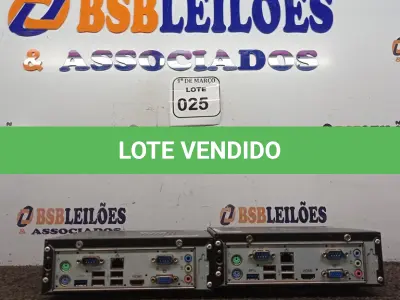 LOTE 025 - 02 MINIS CPU’S MARCA ELGIN. (NO ESTADO) ATENÇÃO! FAZER A VISITAÇÃO ANTES DE ARREMATAR, NÃO SABEMOS SE FUNCIONA. LEILÃO NÃO TEM GARANTIA E NEM DEVOLUÇÃO, SUJEITO A POSSÍVEIS AVARIAS VISÍVEIS/OCULTAS E/OU AUSÊNCIA DE COMPONENTES.
