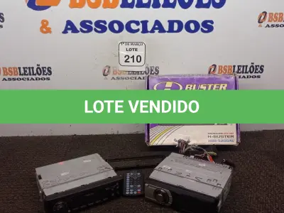 LOTE 210 - 01 SOM AUTOMOTIVO BUSTER E 01 SOM AUTOMOTIVO SIEMENS SEM RABICHO. (NO ESTADO) ATENÇÃO! FAZER A VISITAÇÃO ANTES DE ARREMATAR, NÃO SABEMOS SE FUNCIONA. LEILÃO NÃO TEM GARANTIA E NEM DEVOLUÇÃO, SUJEITO A POSSÍVEIS AVARIAS VISÍVEIS/OCULTAS E/OU AUSÊNCIA DE COMPONENTES.