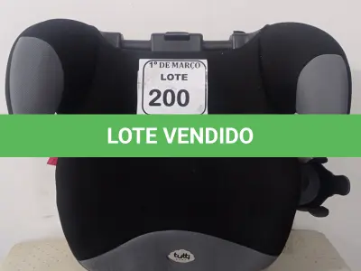 LOTE 200 - 01 CADEIRA DE BEBÊ PARA CARRO MARCA TUTTY BABY. (NO ESTADO) ATENÇÃO! FAZER A VISITAÇÃO ANTES DE ARREMATAR, NÃO SABEMOS SE FUNCIONA. LEILÃO NÃO TEM GARANTIA E NEM DEVOLUÇÃO, SUJEITO A POSSÍVEIS AVARIAS VISÍVEIS/OCULTAS E/OU AUSÊNCIA DE COMPONENTES.